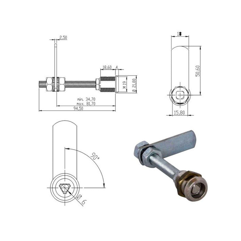 Cilindro Levetta Mm 20 Triangolo 160500 Omr