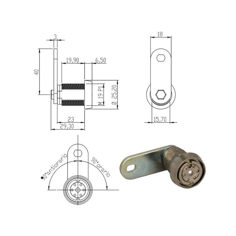 Cilindro Levetta Mm 22 Jack 100750Kd Omr