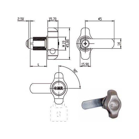 Cilindro Levetta Mm 28 Sx 165645 Omr