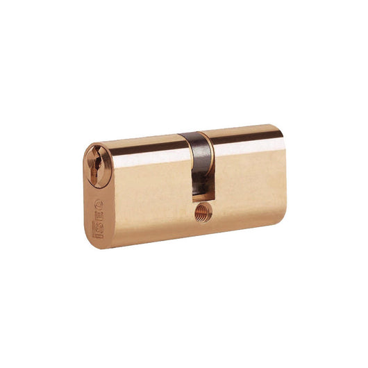 Cilindro ovale ISEO 83003040H – 70 mm (35+35) – ottone – per serrature da profilati metallici