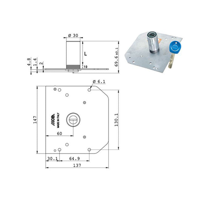 Cilindro Pompa Mm 60 D 30 J175/G4 Moia