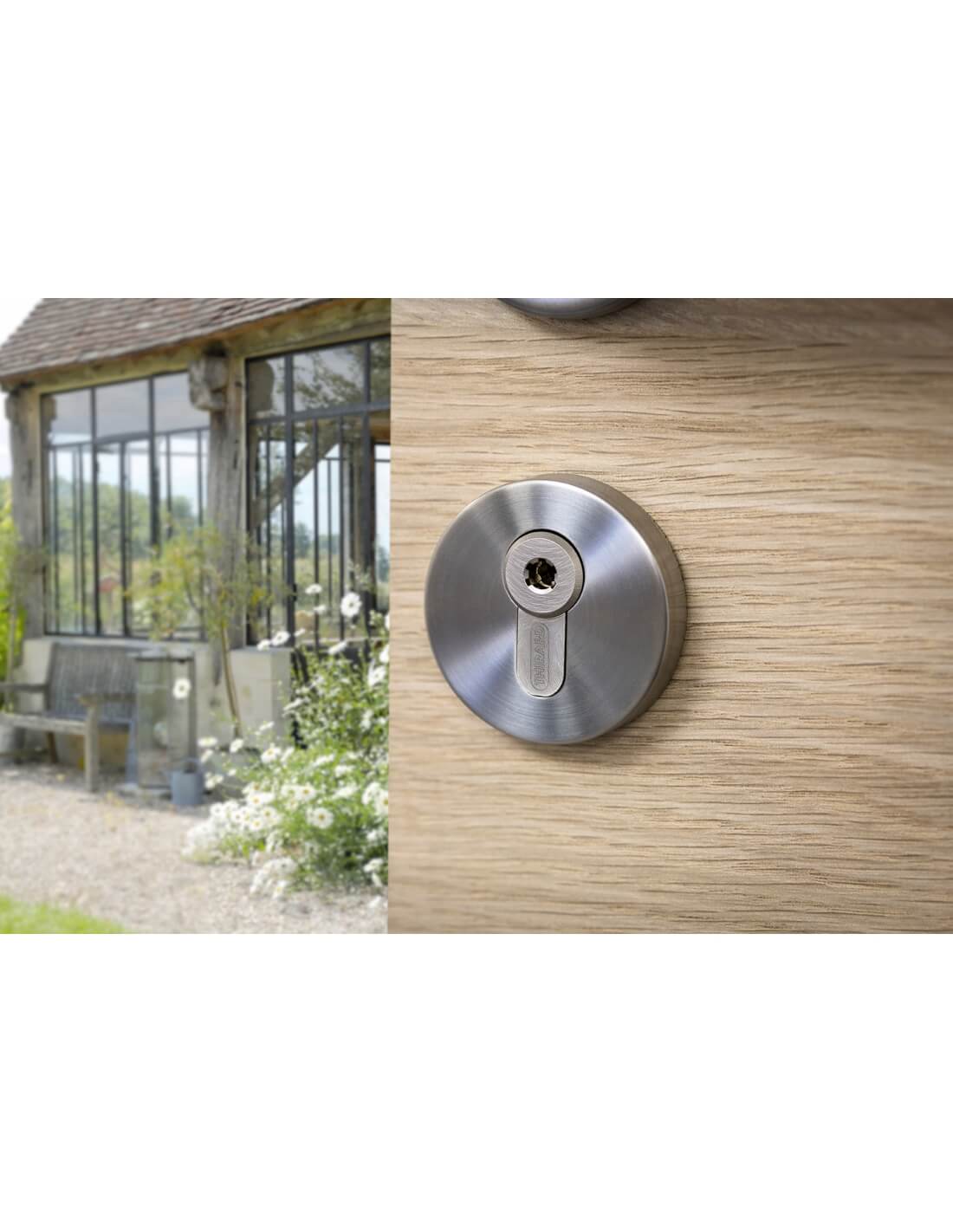 Cilindro europeo  Cobra 2+ 33X53mm Nichelato, anti effrazione, antiscasso, antitrapano, 5 chiavi ergonomiche  - THIRARD