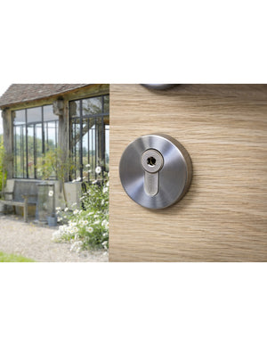 Cilindro europeo Cobra 2+ 43X43mm Nichelato, anti effrazione, antiscasso, antitrapano, 5 chiavi ergonomiche  - THIRARD