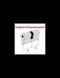 Cilindro europeo Surveyor 31X31, ottone, antisfilamento, 4 chiavi - THIRARD