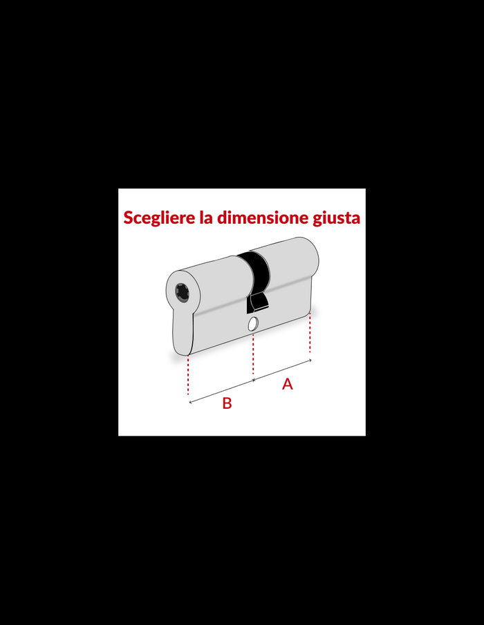 Cilindro europeo Surveyor 31X31, ottone, antisfilamento, 4 chiavi - THIRARD