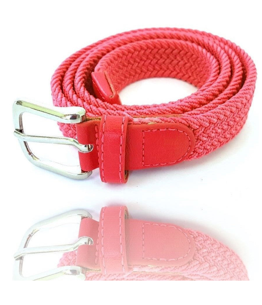 Cinta Cintura Donna Intrecciata Rossa 111 Glamour Fashion Alla Moda         