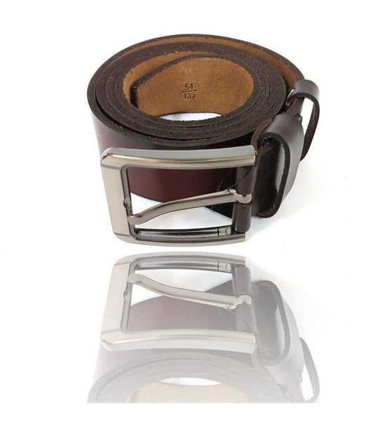 Cinta Cintura Uomo Pelle Marrone Unounouno Glamour Fashion Alla Moda         