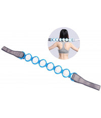 Cintura Fascia Massaggiante Rope 100cm Rulli 6 Sfere Corda Attrezzo Addominali         