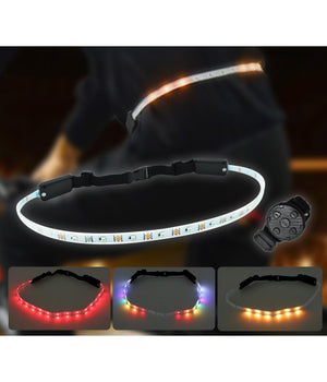 Cintura Indicatore Direzione Lampaggianti Per Bici Sos A Led Ricaricabile 1200ma         