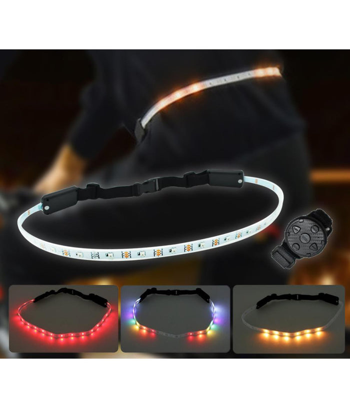 Cintura Indicatore Direzione Lampaggianti Per Bici Sos A Led Ricaricabile 1200ma         