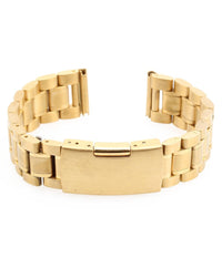 Cinturino In Acciaio Universale Ricambio Per Orologio Larghezza 22mm Oro         