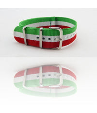 Cinturino In Nylon Universale Ricambio Orologio Larghezza 20mm Italia         