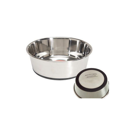 Ciotola Camon in acciaio antiscivolo 1,7 L – Ø19 cm – Per cani di taglia media-grande – Stabile e igienica