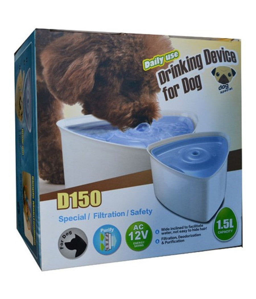 Ciotola Cane Gatto Refrigerata Acqua Fresca Purificazione Fitraggio 12volt 1.5lt         