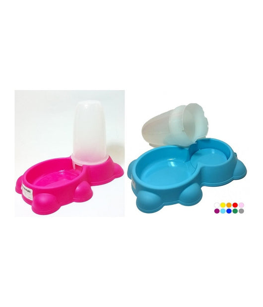 Ciotola Distributore Dispenser Crocchette Ciotola Animali Cibo Gatti Cani         