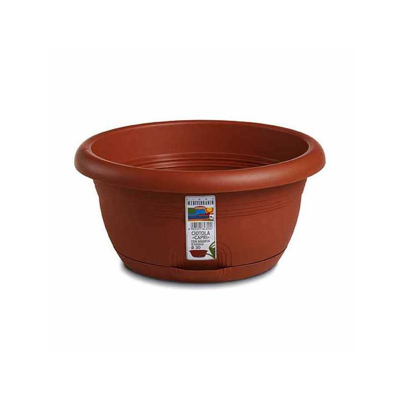 Ciotola Med Riserva Acqua Coccio 40 h 17 Stefanpl