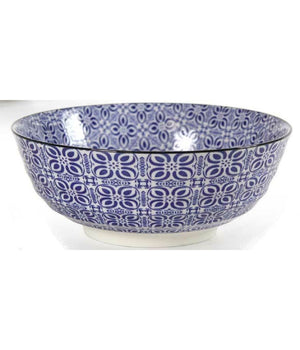 Ciotola Tonda In Ceramica Decorata Multiuso Marracash 18x18x7cm 6 Colori 771606         