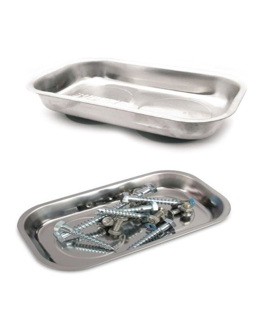 Ciotola Vaschetta Magnetica Rettangolare 140x240x28mm Montaggio Porta Utensili         