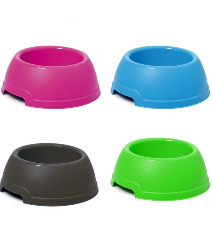 Ciotola Vaschetta Plastica Tonda 2.7lt Cocker Cane Gatto Mangiatoia Cibo Acqua         