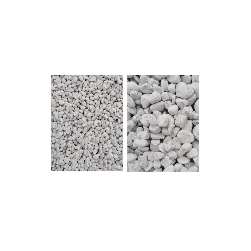 Ciottoli in marmo Bianco Carrara 15/25 mm – Sacco da 20 kg – Per decorazioni esterne eleganti
