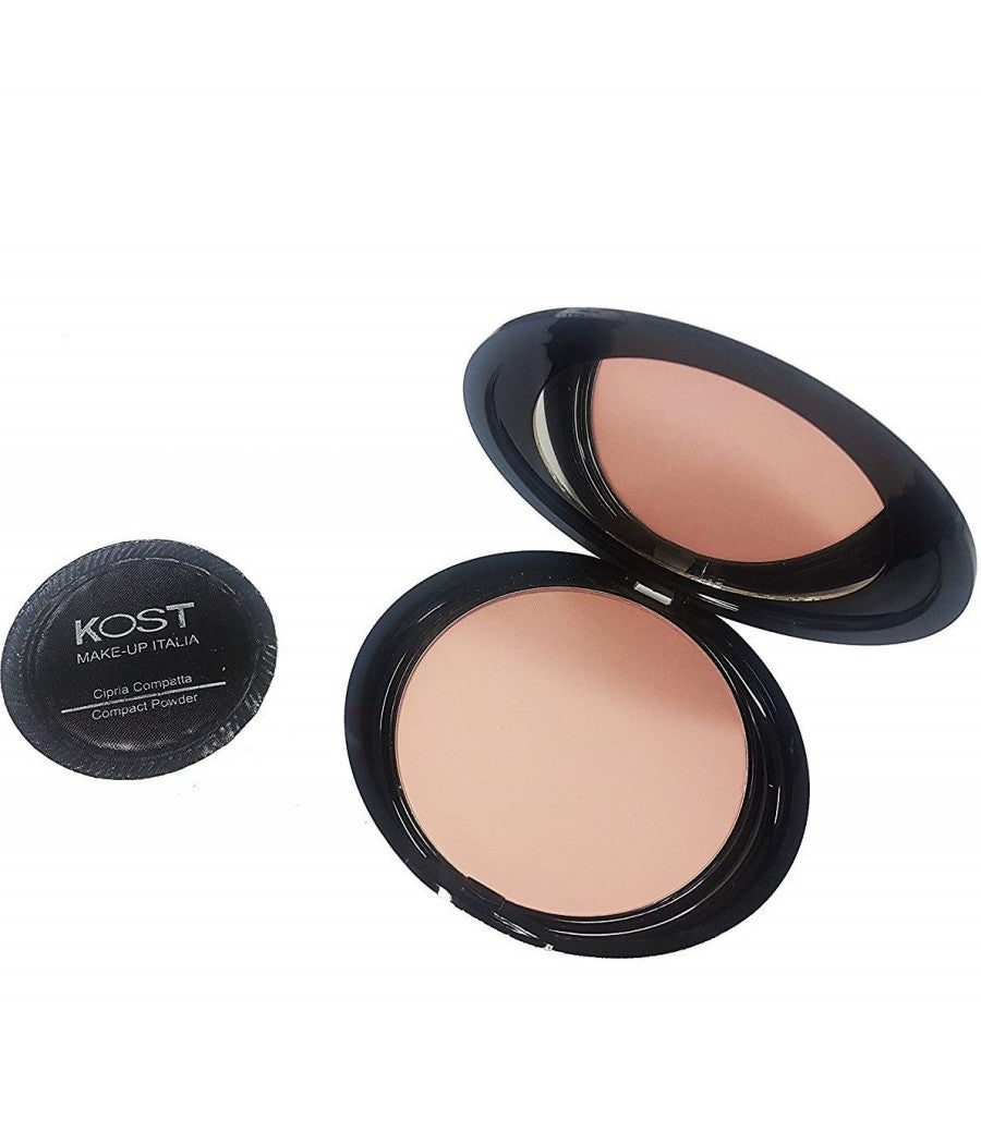 Trade Shop - Cipria Compatta Polvere N03 Effetto Naturale Applicatore Uniformante Make Up -
