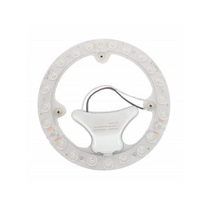 Trade Shop - Circolina Led Attacco Magnetico 12w 1650 Lumen 15 Led Bianco Freddo 6500k Circolare -