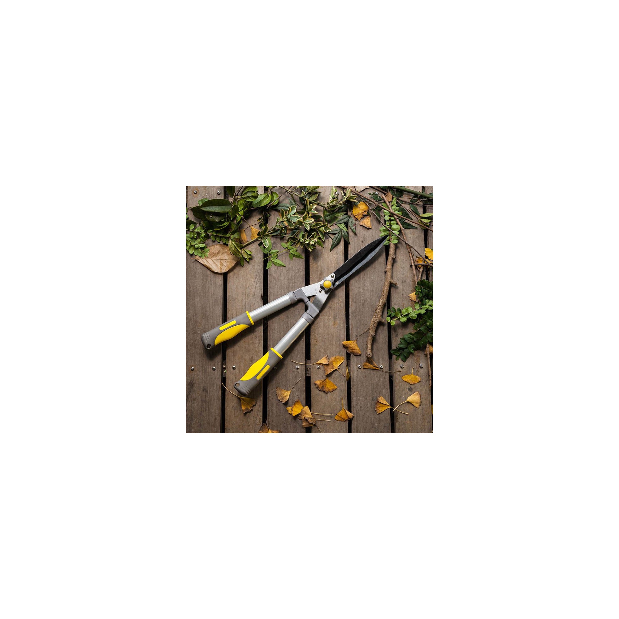 Forbici per siepi con lame ondulate - Suan - Rivestimento antiscivolo - Dimensioni : 58 x 21 cm