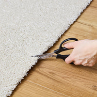 Tappeto per interni in velluto riccio color crema, 160 x 230 cm i