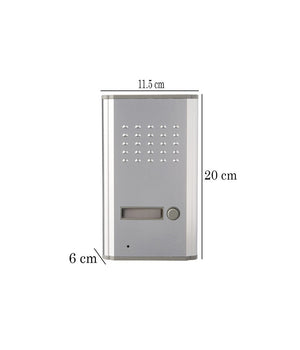 Citofono Per Esterno Esterni A 2 Fili Pulsante Apertura Cancello Luckarm 3208a         