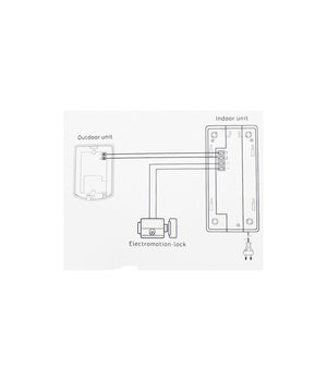 Citofono Per Esterno Esterni A 2 Fili Pulsante Apertura Cancello Luckarm 3208a         