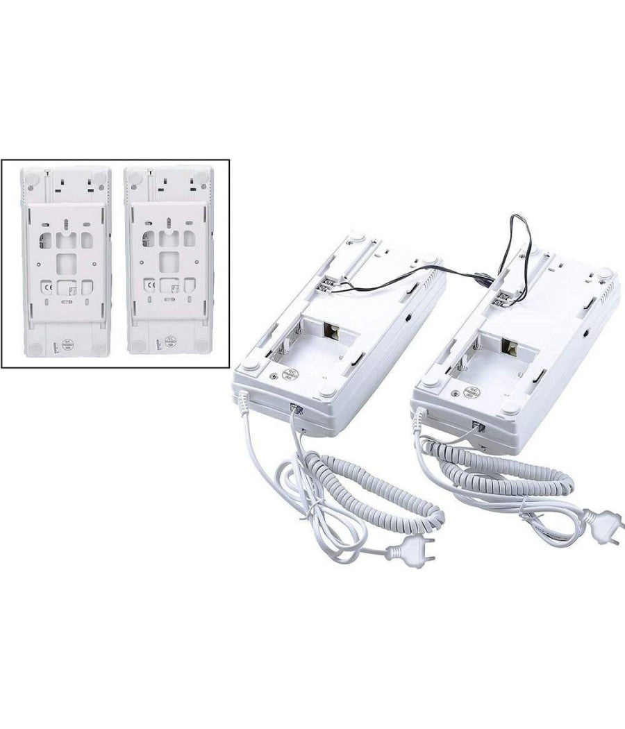 Citofono Rl-209 Interfono A Parete Con 2 Cornette Casa Ufficio Abitazione Cw594         