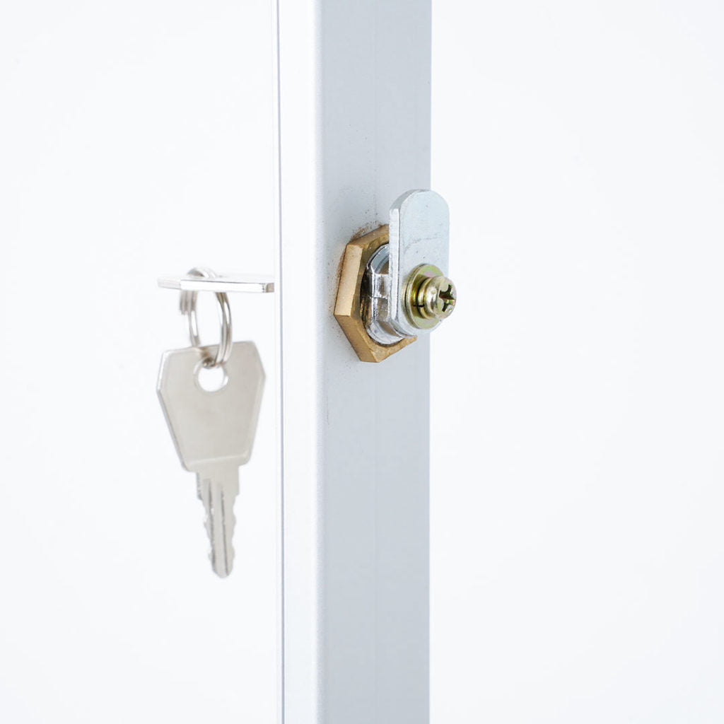 Bacheca per Esterno apertura a libro grigio RAL 7016 4 x A4