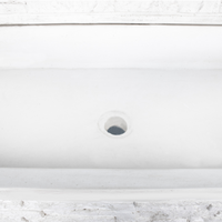 Pilozza lavabo serie muraglietto 100 x 50 x h.20 cm completa piedi frontalino