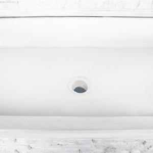 Pilozza lavabo serie muraglietto 100 x 50 x h.20 cm completa piedi frontalino