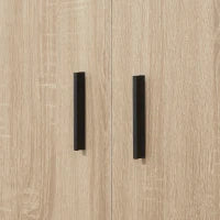 Credenza Moderna Multiuso con Armadietto e Cassetto in Legno 80x30x96.5cm