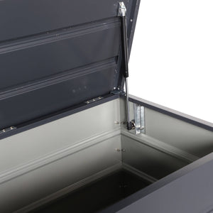 Baule da giardino in metallo, 285l, antracite