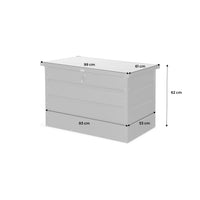 Baule da giardino in metallo, 285l, antracite