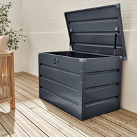 Baule da giardino in metallo, 285l, antracite