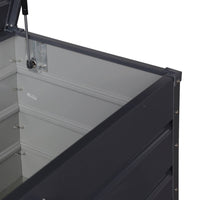 Baule da giardino in metallo, 385l, antracite