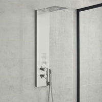 Colonna doccia 3 funzioni acciaio inox bocchetta idro lombare 20x50x110 cm *** finitura- cromo lucido, confezione 1