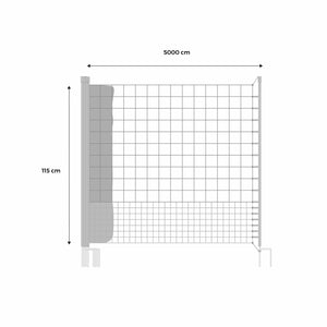 Kit di recinzione in rete modulare per galline, verde