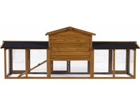 Conigliera in legno "Galina" a 2 ante - Marrone