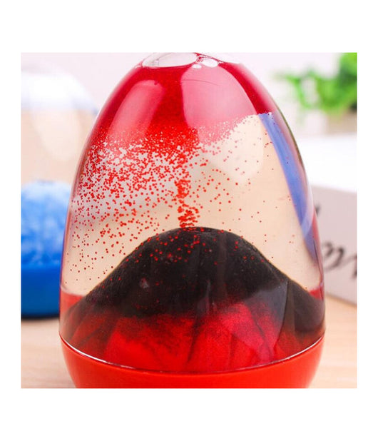 Clessidra In Vetro Con Effetto Eruzione Vulcano Liquido Idea Regalo Decorazione         
