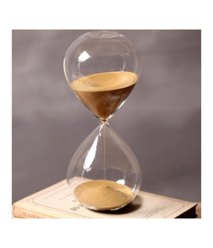 Clessidra In Vetro Design Timer Sabbia Colorata Durata Tempo 5 Minuti         