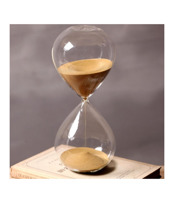 Clessidra In Vetro Design Timer Sabbia Colorata Durata Tempo 5 Minuti         