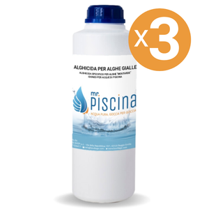 Alghicida Per Alghe Gialle, 3 Confezioni Da 1 Kg