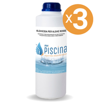 Alghicida Per Alghe Rosse, 3 Confezioni Da 1 Lt