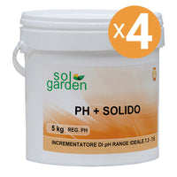 Correttore Ph Plus Piscina Granulare, 4 Confezioni Da 5 Kg
