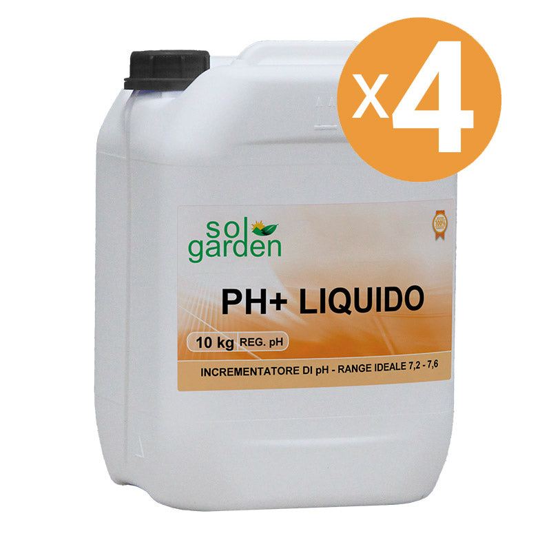 Correttore Ph Plus Piscina Liquido, 4 Confezioni Da 10 L