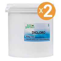 Dicloro Granulare Per Piscina, 2 Confezioni Da 25 Kg